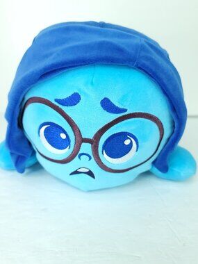Disney Inside Out 2 Sadness Weighted Plush Glasses Blue Stuffed Animal 15” Large